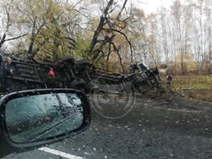 Разлетелась на куски. В Бессоновском районе разбилась фура