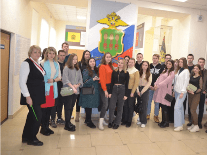 В музее УМВД России по Пензенской области провели экскурсию для студентов