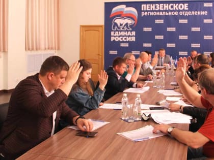 В Пензенской области утвердили результаты предварительного голосования «Единой России»
