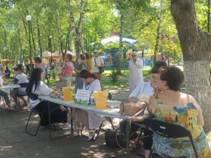 В парках Пензы продолжаются акции по поддержанию здоровья