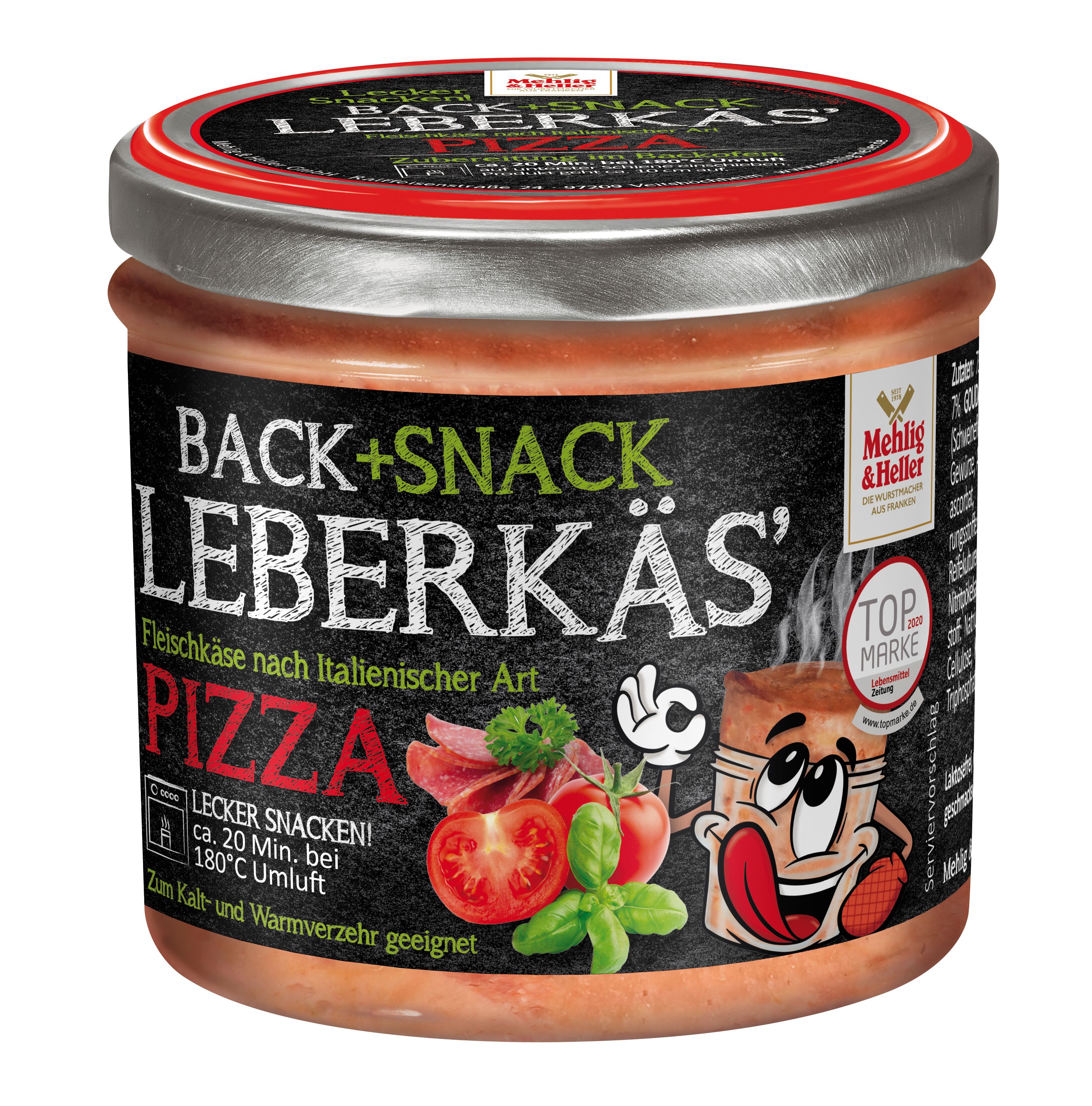 Back+Snack Leberkäs’ Pizza 250g