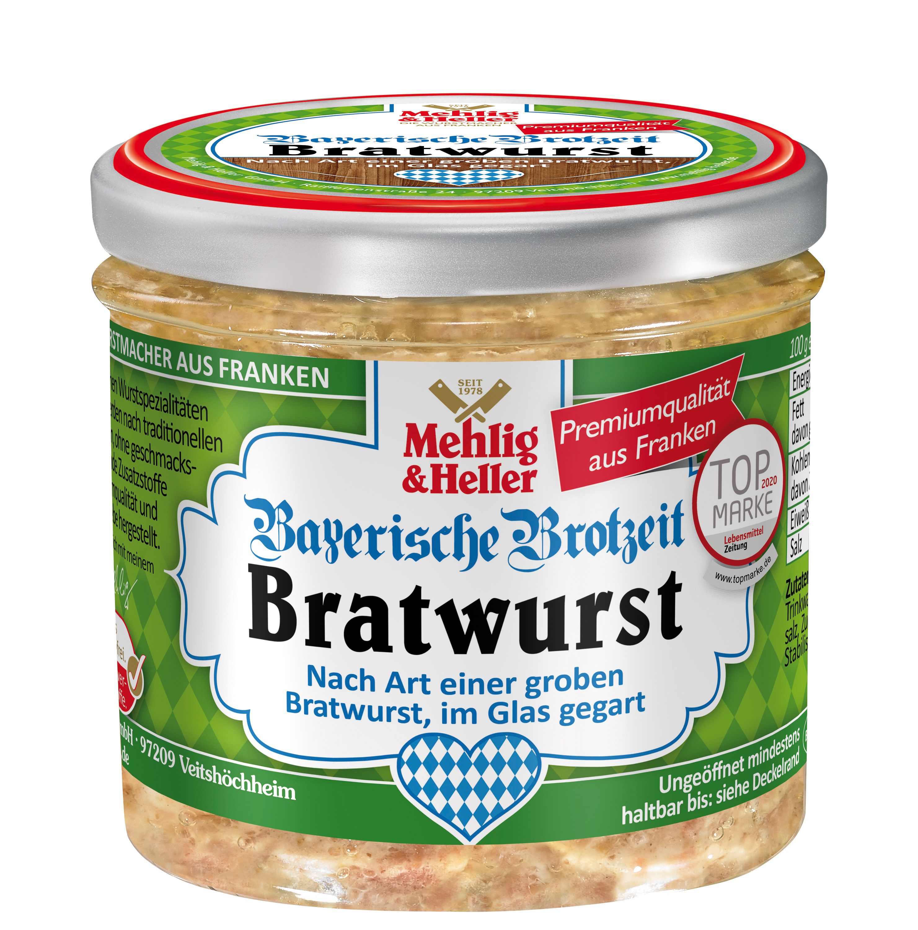 Bayerische Brotzeit Bratwurst 250g