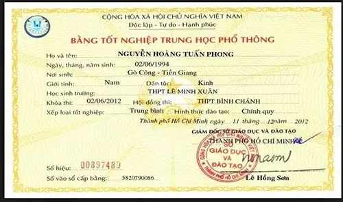Làm Bằng Cấp 3 Có Công Chứng Miễn Phí