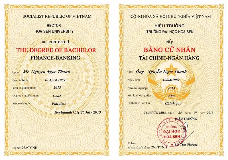 Làm bằng giả phôi thật - Mua bằng đại học giả uy tín