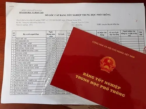 Làm bằng cấp 3 giá rẻ, uy tín, bảo hành 35 năm - Làm Bằng VIP