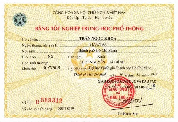 Mua Bằng Cấp 3 Giá Rẻ, Giao Hàng Miễn Phí - Làm Bằng VIP