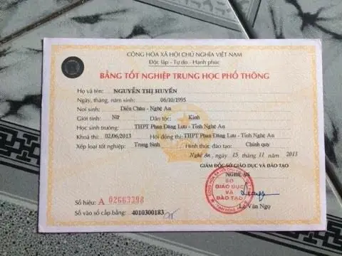 Mua Bằng Cấp 3 Thật Uy Tín Tại TPHCM - Làm Bằng VIP Chuyên Nghiệp