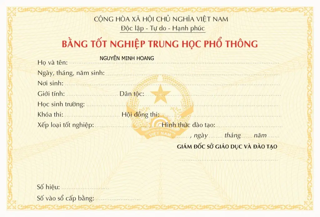 Làm bằng cấp 3 - Quy trình đơn giản, bảo mật thông tin
