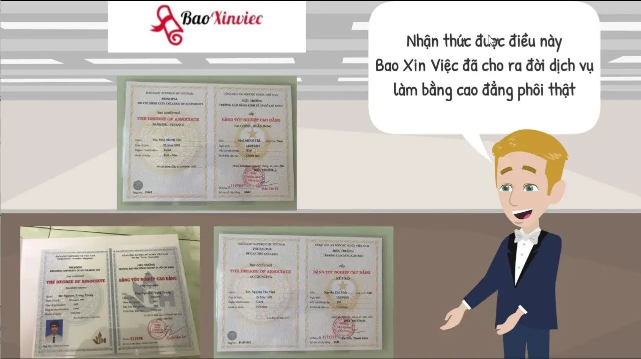 Làm Bằng Cao Đẳng Chính Quy Giống Thật 100% Giải Pháp Hoàn Hảo Cho Tương Lai
