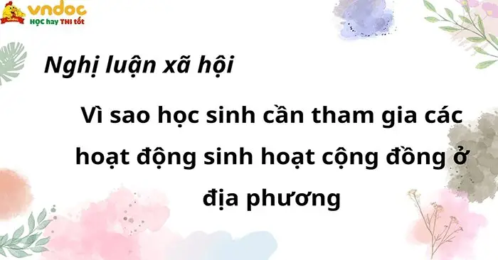 Vì sao phải học