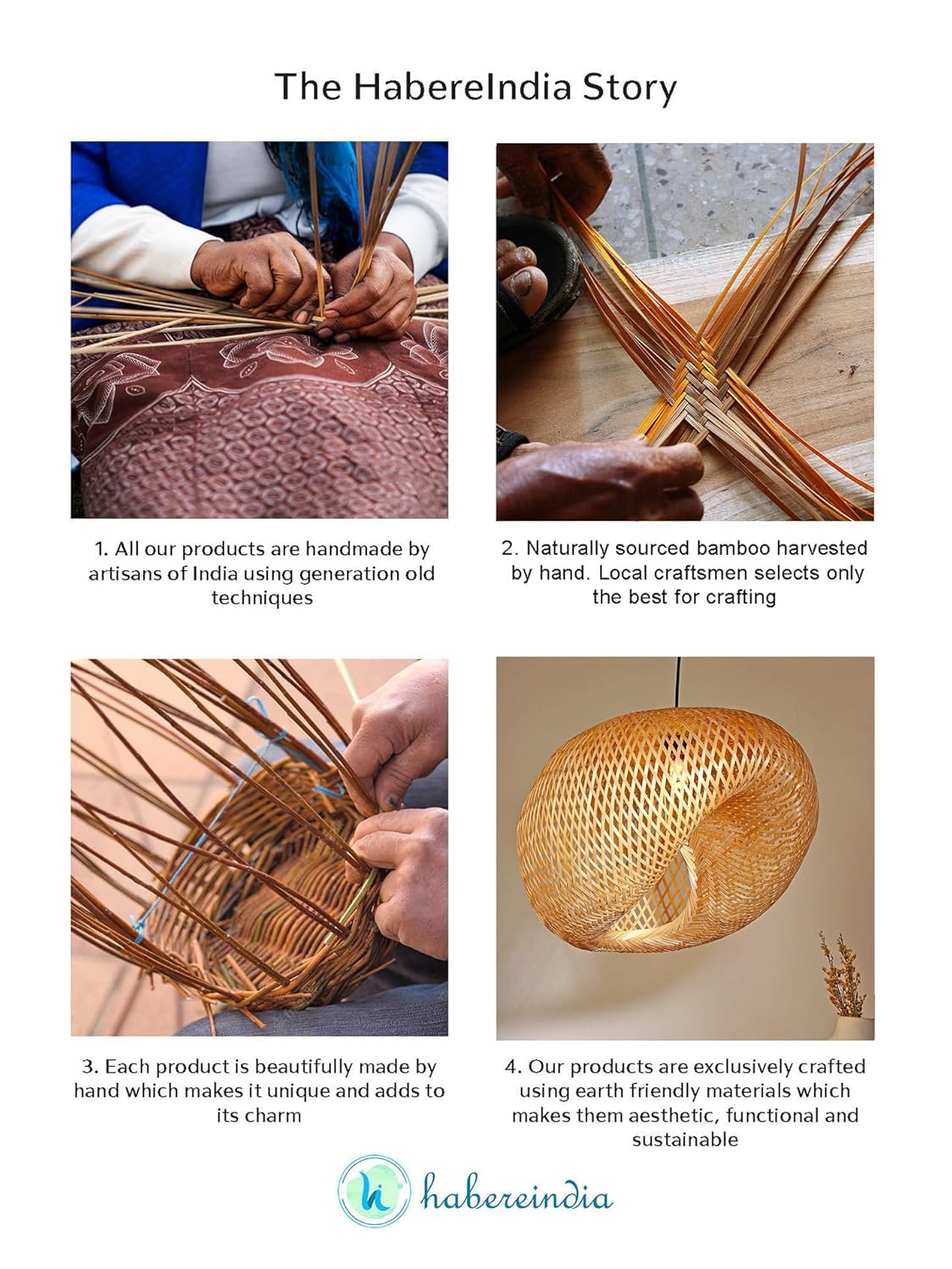 Artisan Bamboo Drum Pendant — side profile showing the rattan cage shade thumbnail 6