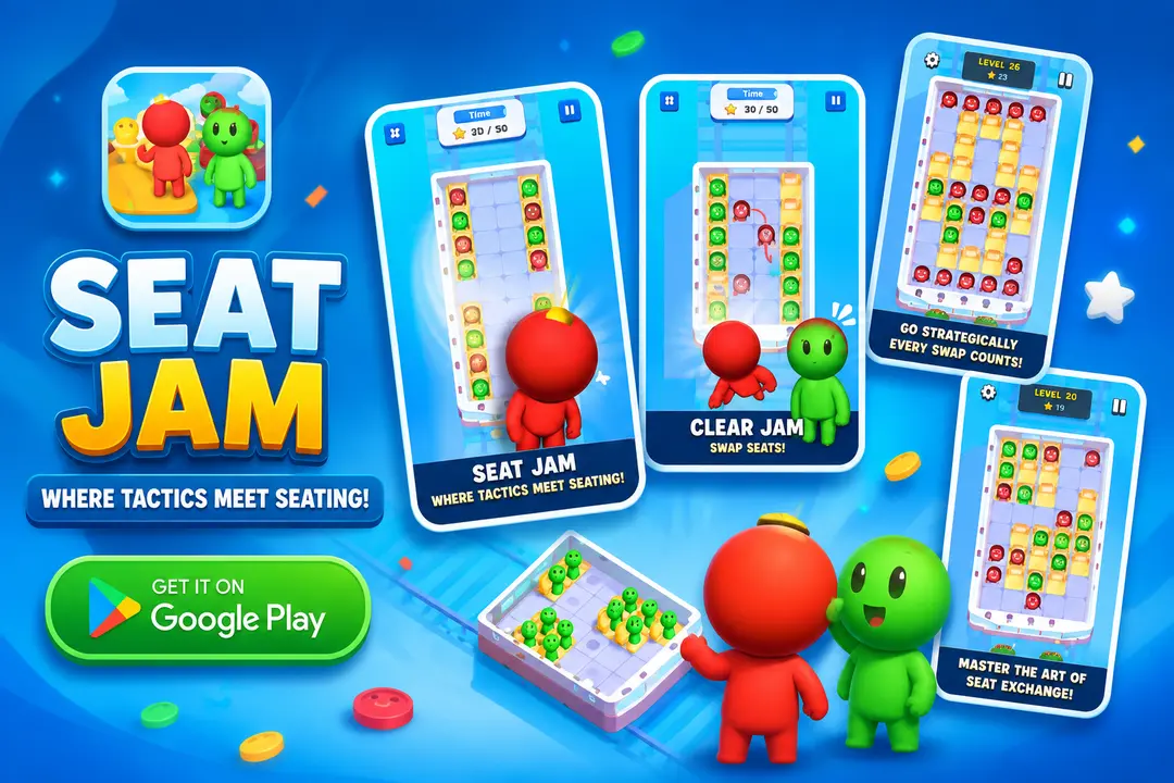 Bus Seat Jam Master 3D: Mobile Puzzle Game