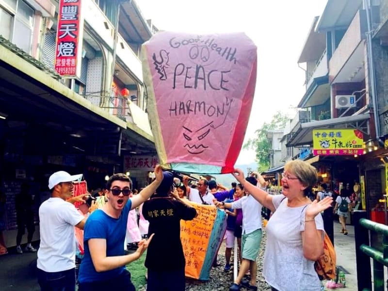 Pingxi is where Taiwanese people go to send their wishes into the heavens.