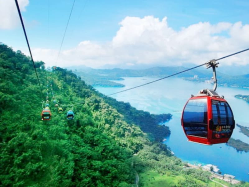 Take a gondola ride into the hills surrounding the lake