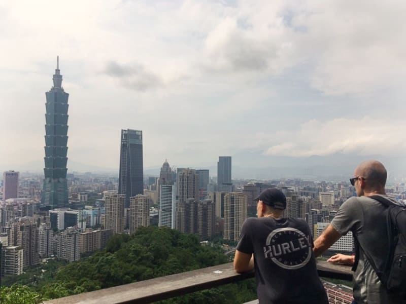 Hiking up Elephant Mountain