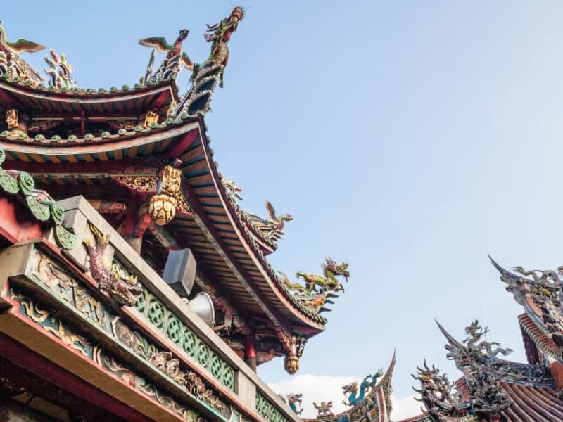 Visit Longshan Temple, the city's most visited religious site