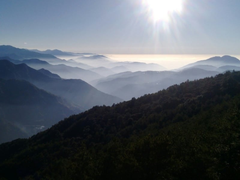 Day 2: View Taiwan's majestic Central Mountain Range on the way to Sun Moon Lake