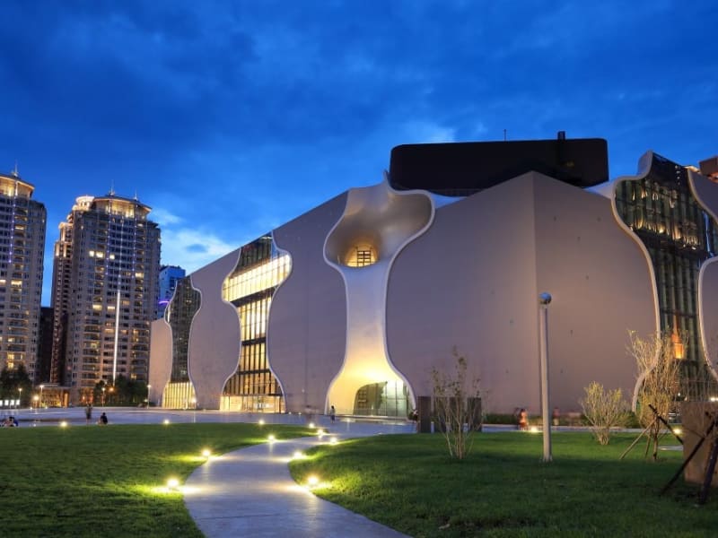 The ultra-modern National Taichung Theater.