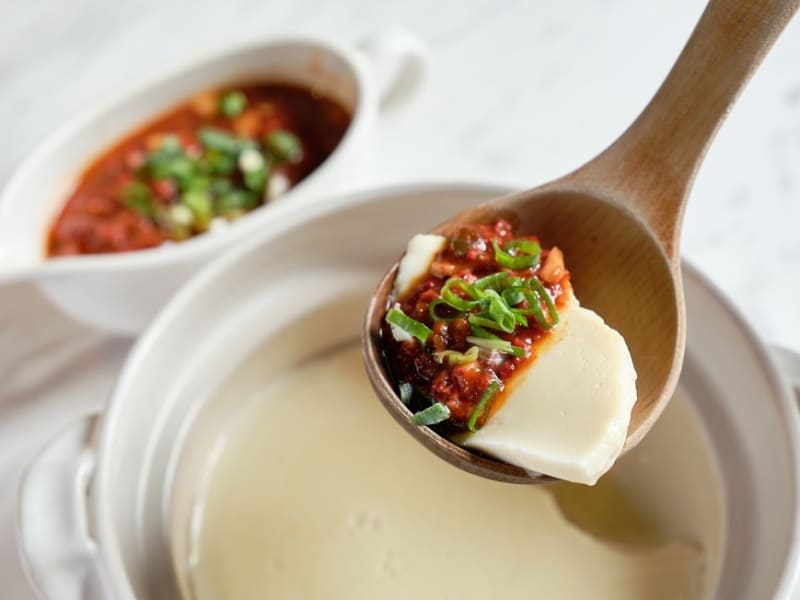 ランチには豆腐料理が楽しめます