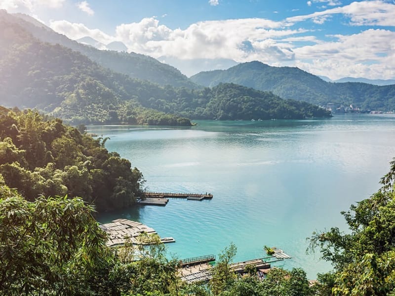 Enjoy a brief cruise on the lake's crystal blue waters