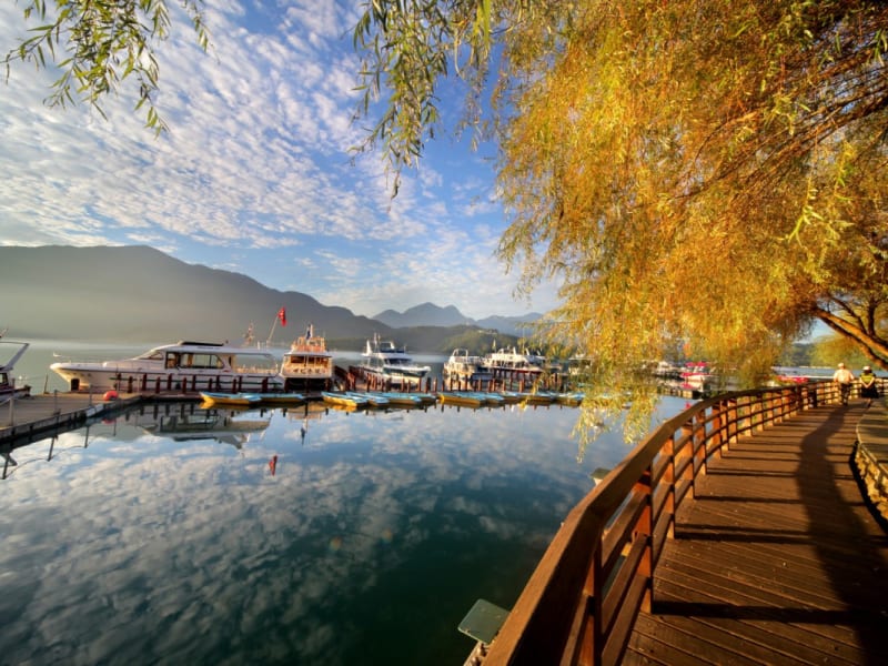 ▴ Day 3: Discover the magic of Sun Moon Lake with a boat ride, cycling, and hiking.