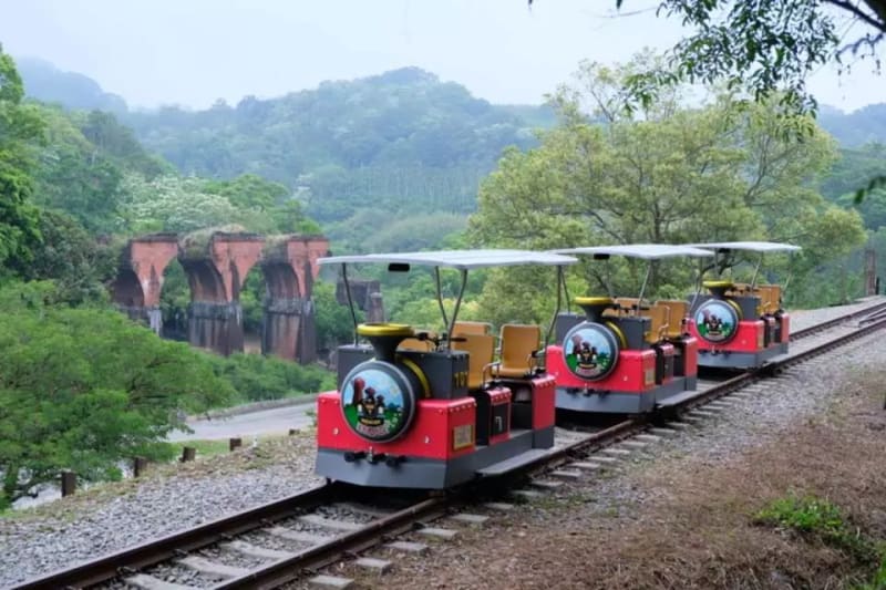 搭乘舊山線鐵道自行車