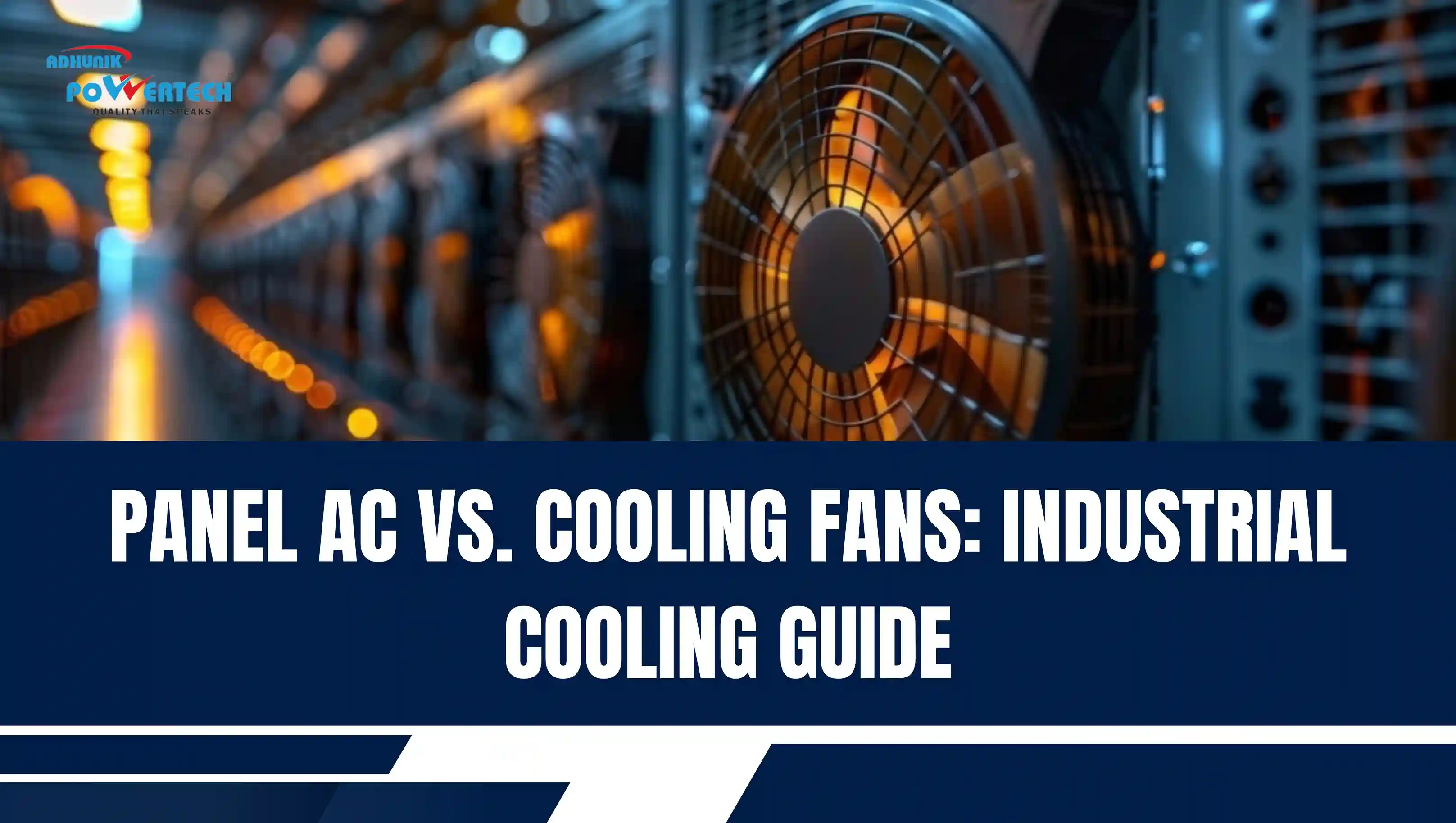 Panel AC vs cooling fans for control panels showing industrial cooling solution in electrical cabinets