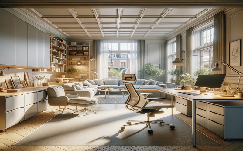 Illustratie van Praktische tips die ik altijd deel over kantoorinrichting en ergonomie in kantoorinrichting en ergonomie context
