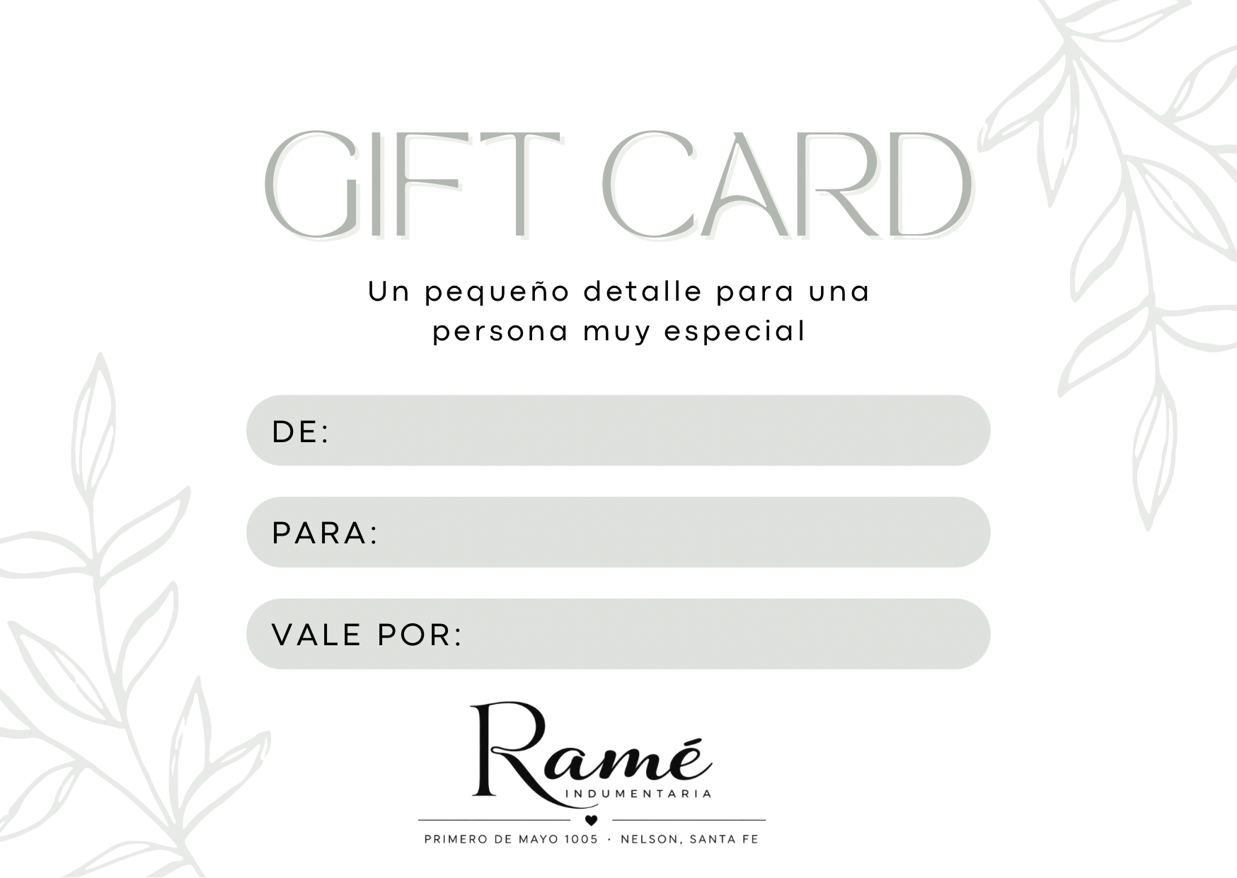 GIFT CARD