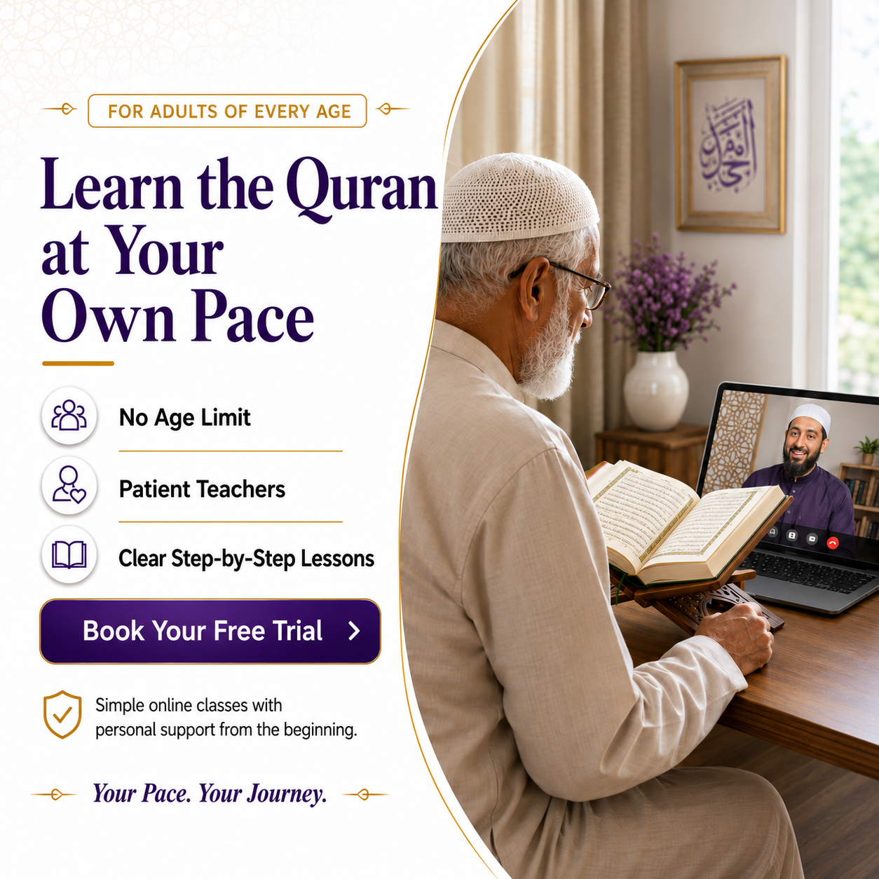 Tutor guiding a child patiently in online study.