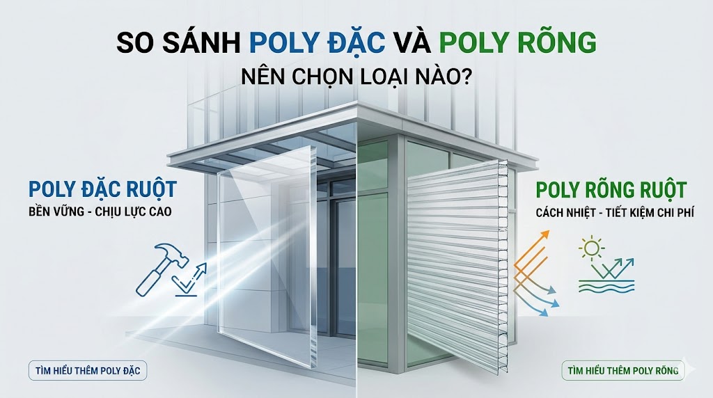 So Sánh Poly Đặc Và Poly Rỗng: Nên Chọn Loại Nào?