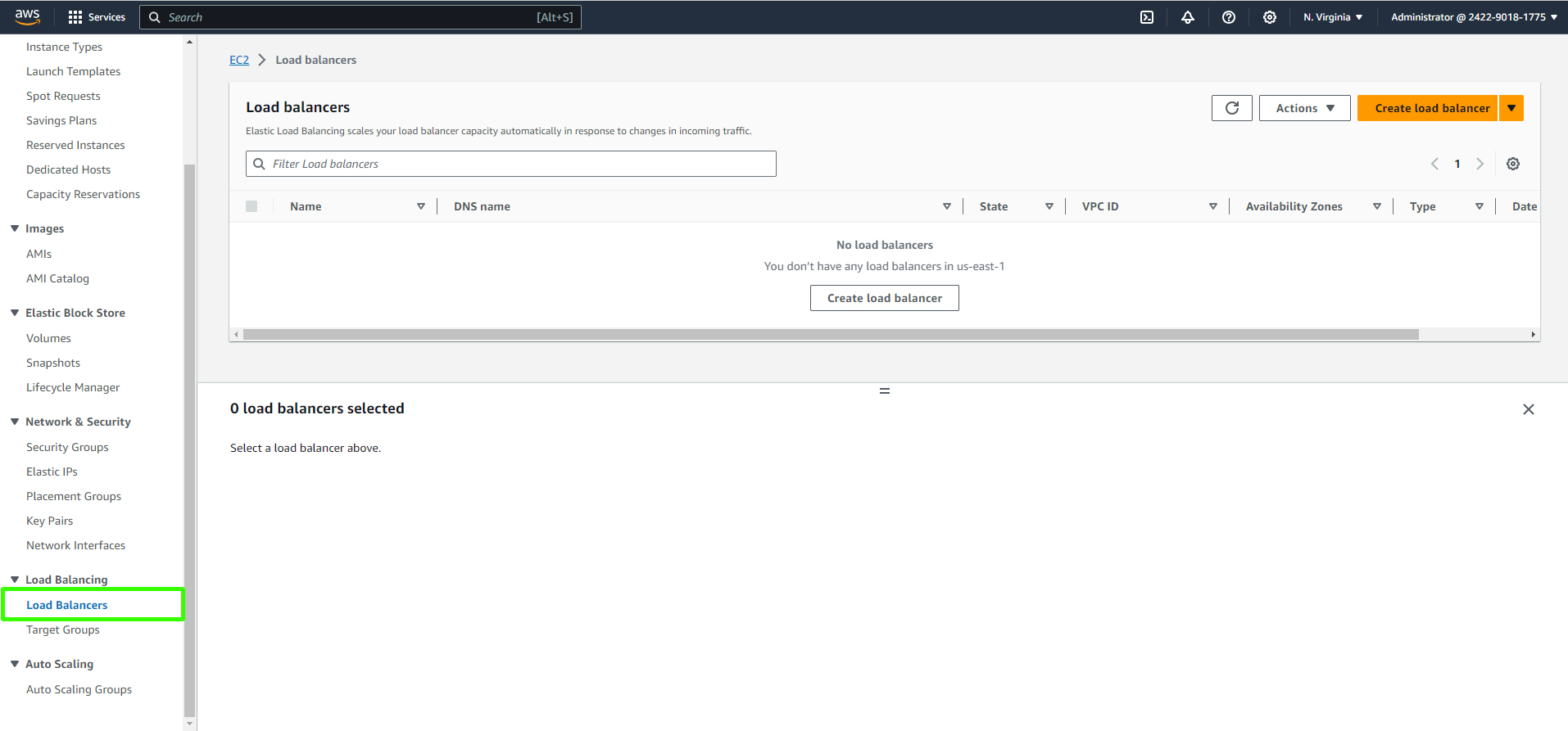 Create Load Balancer