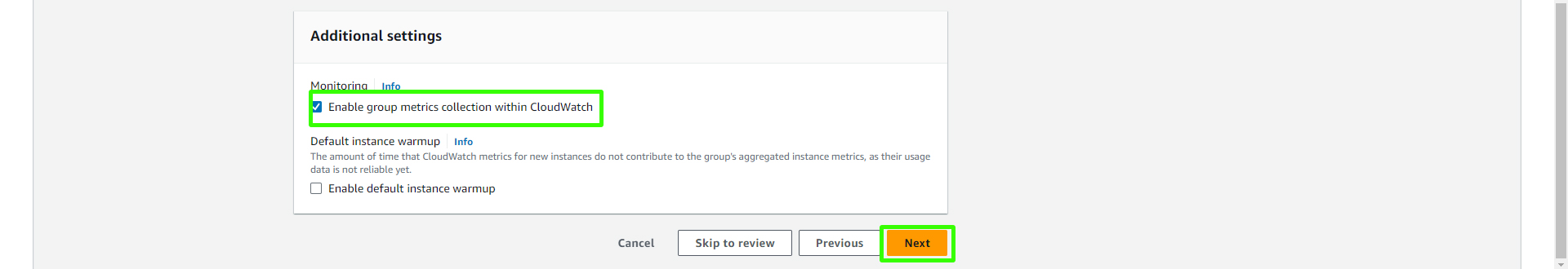Enable Metrics