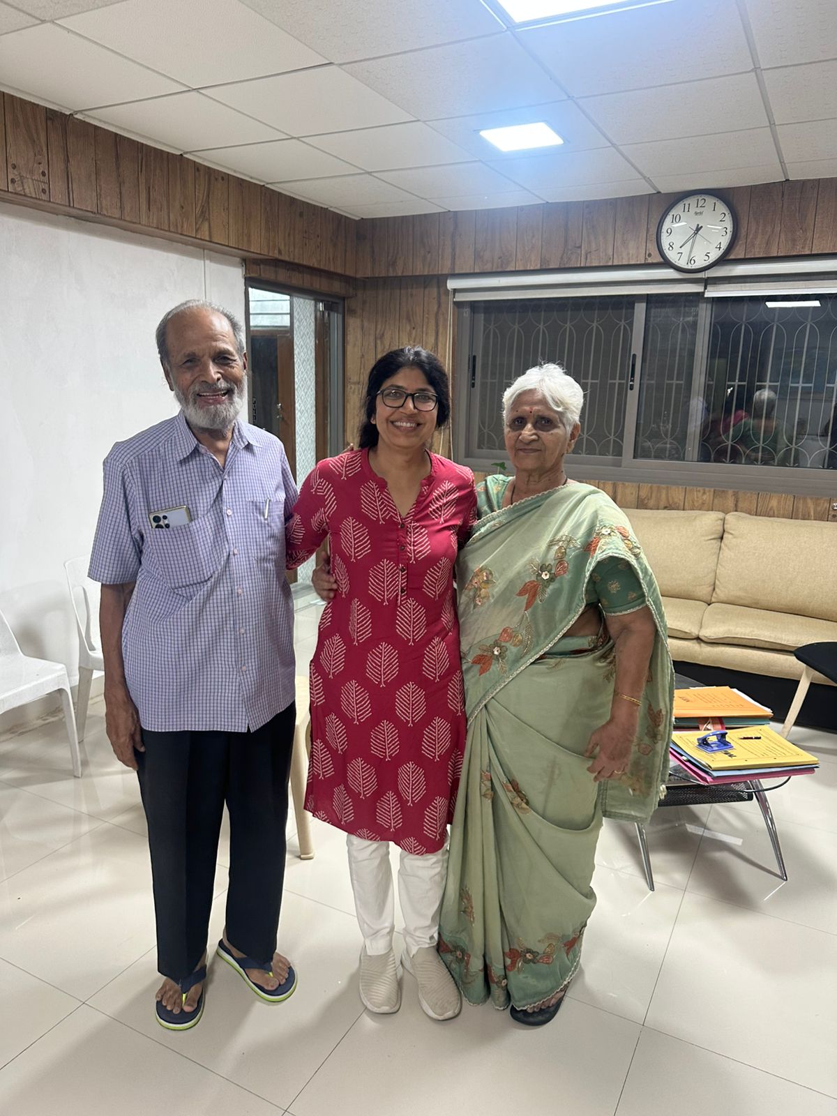 Girija Joshi (Tech lead - Sonatus California), a 1993-1997 alumnus (Computers Engineering) met President Dr. Y. A. Kawade and Dr. Lomte madam.