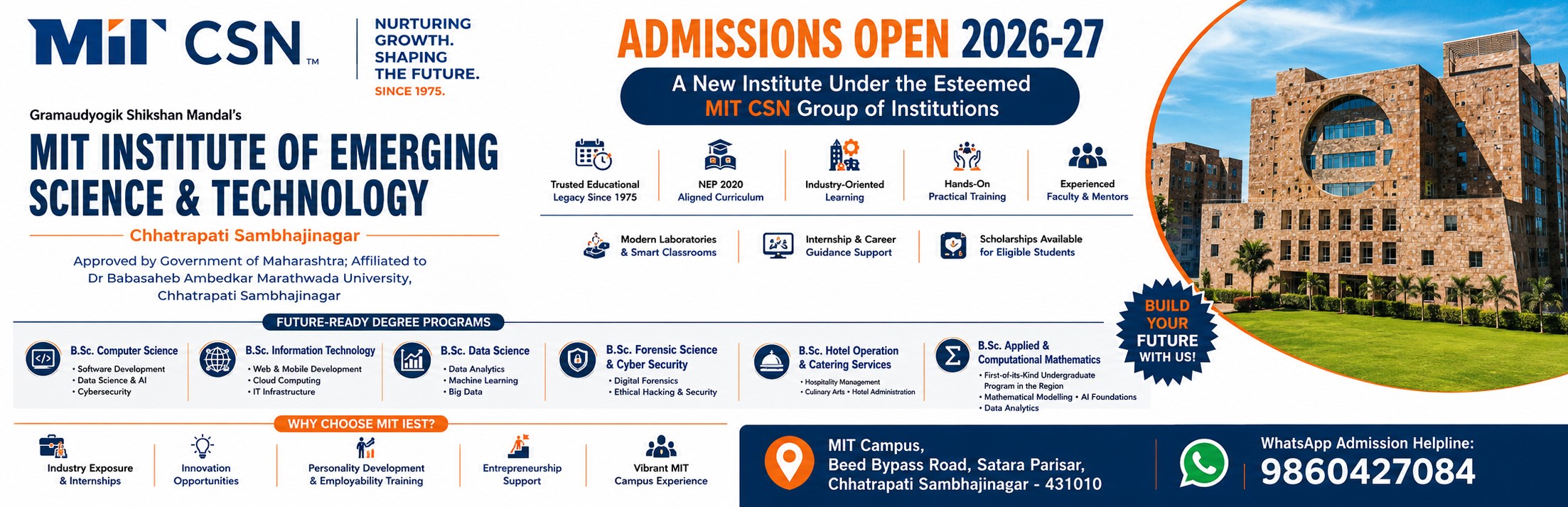 Admission Open 2026-27