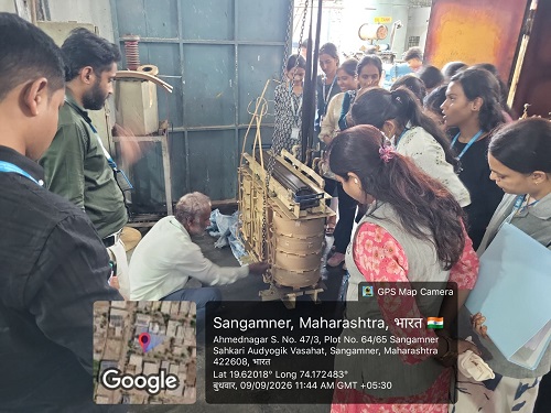 Electrical Engineering Industrial Visit at Prathamesh Transformer, Sangamner — photo 2