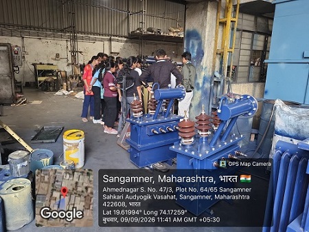 Electrical Engineering Industrial Visit at Prathamesh Transformer, Sangamner — photo 4