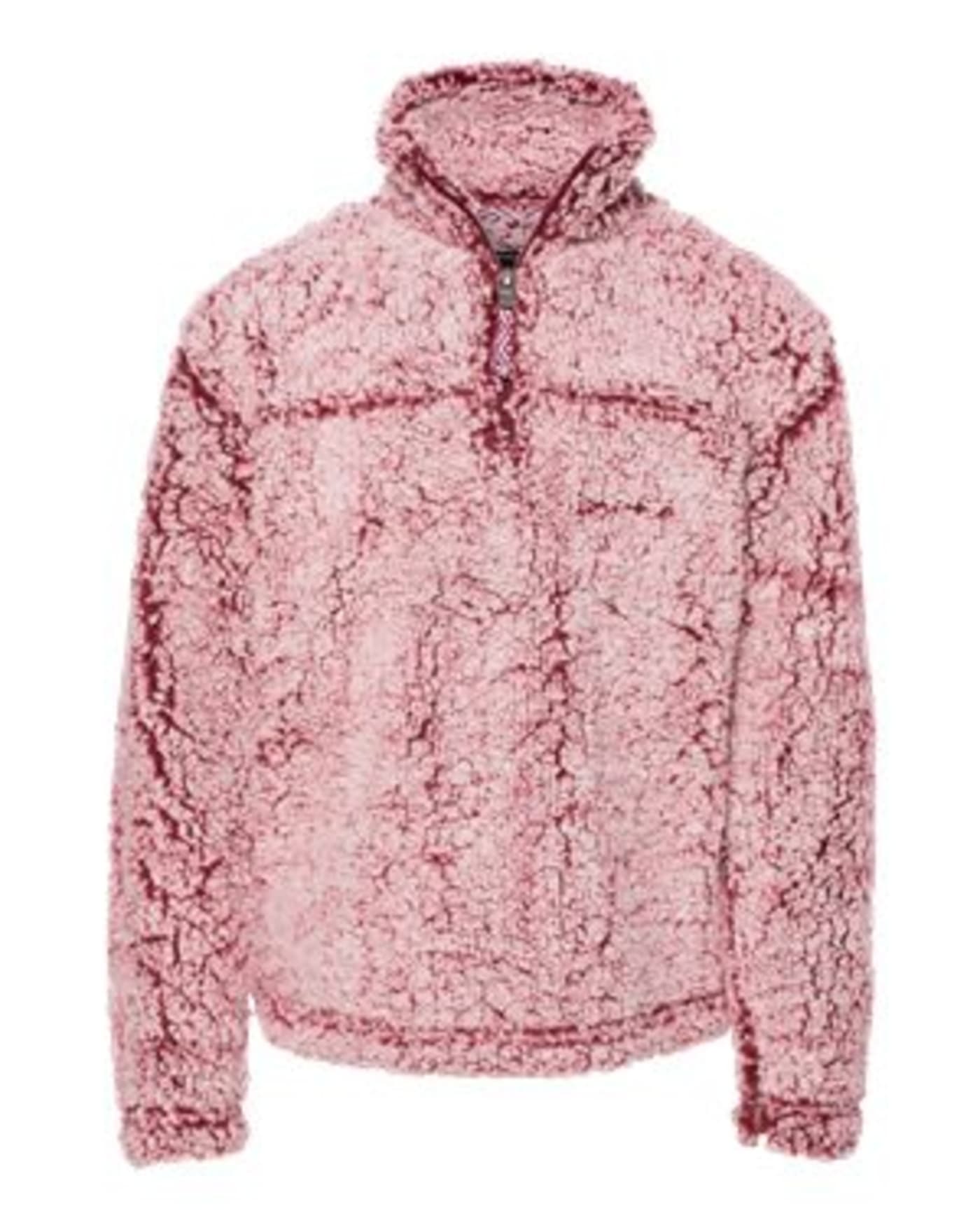 Custom Youth Sherpa Quarter Zip Pullover Coastal Reign