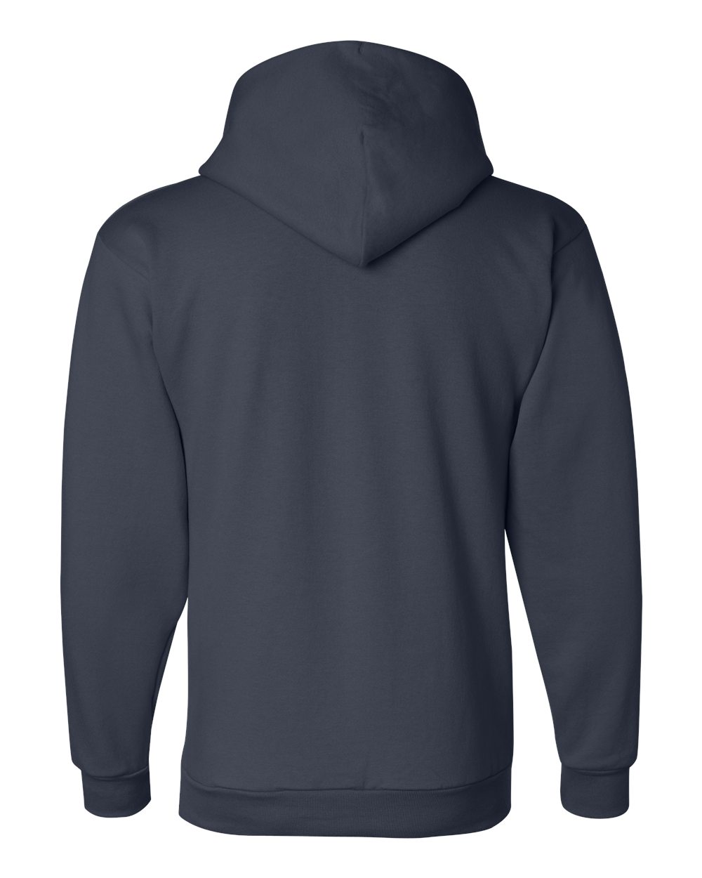 Am image of a Custom Champion Adult Powerblend® Hooded Sweatshirt in Navy!