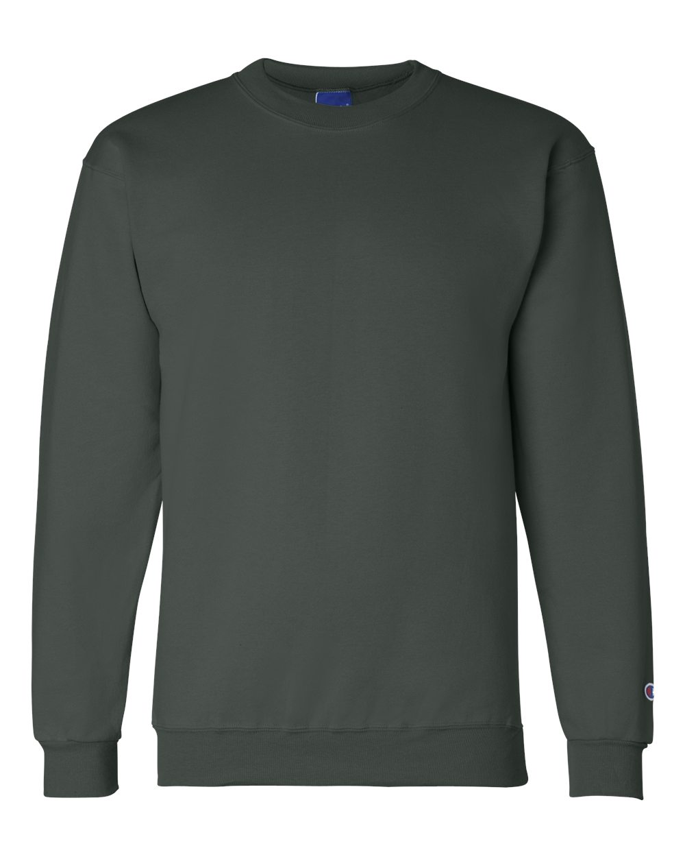 Champion Powerblend® Crewneck Sweatshirt in Dark Green