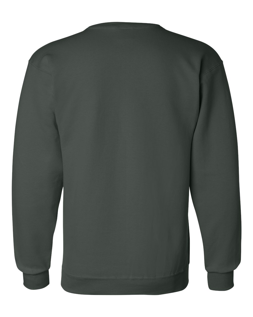 Am image of a Custom Champion Powerblend® Crewneck Sweatshirt in Dark Green!