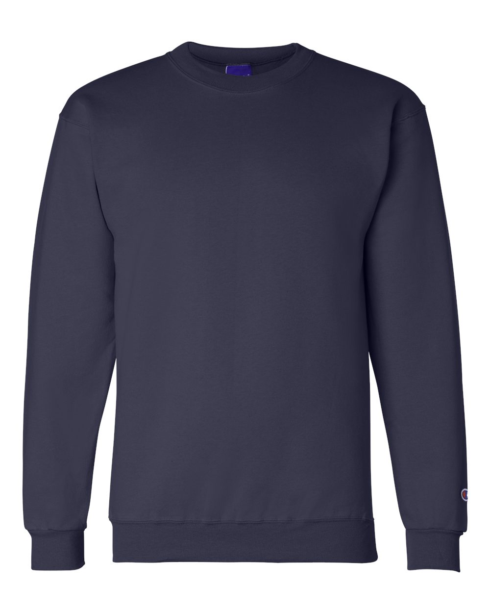 Am image of a Custom Champion Powerblend® Crewneck Sweatshirt in Navy!