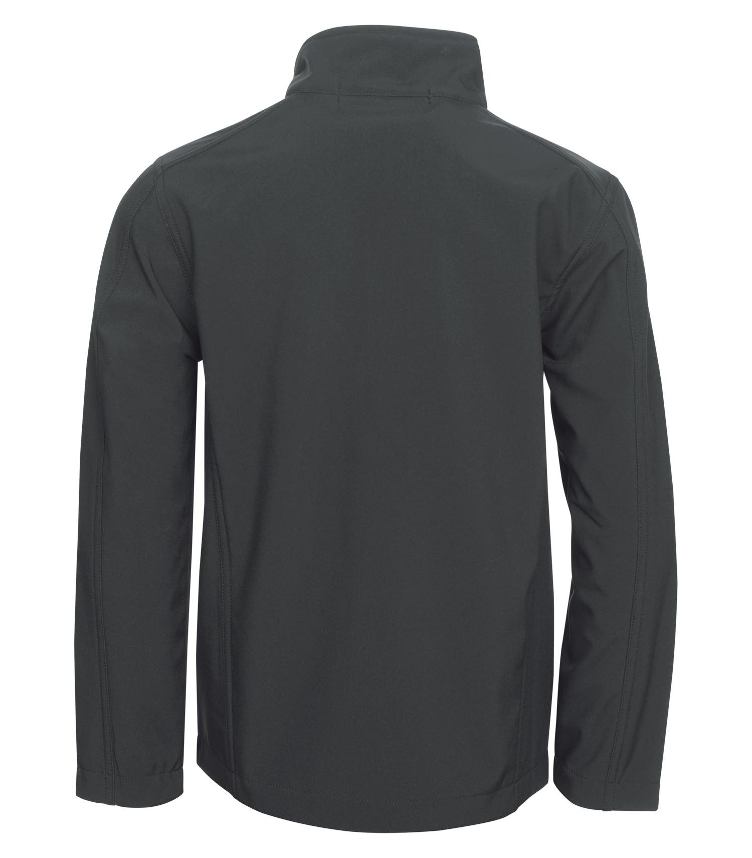 Am image of a Custom Coal Harbour Everyday Soft Shell Youth Jacket in Graphite!