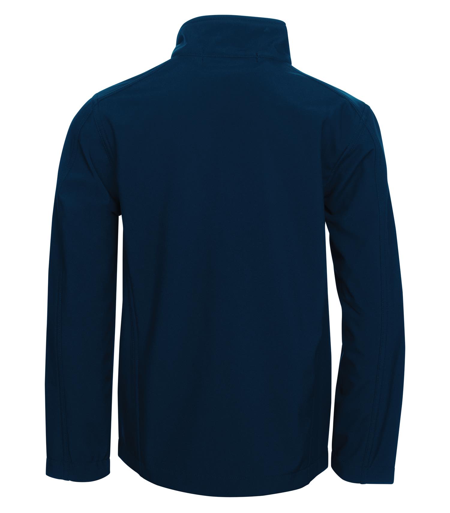 Am image of a Custom Coal Harbour Everyday Soft Shell Youth Jacket in Midnight Blue!