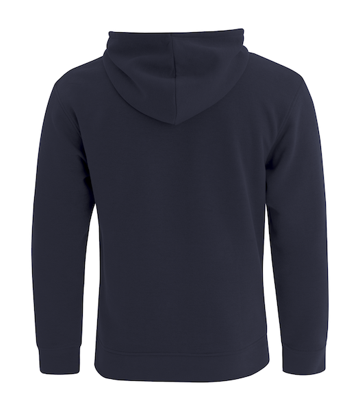 Am image of a Custom ATC Esactive Core Hooded Sweatshirt in Navy!