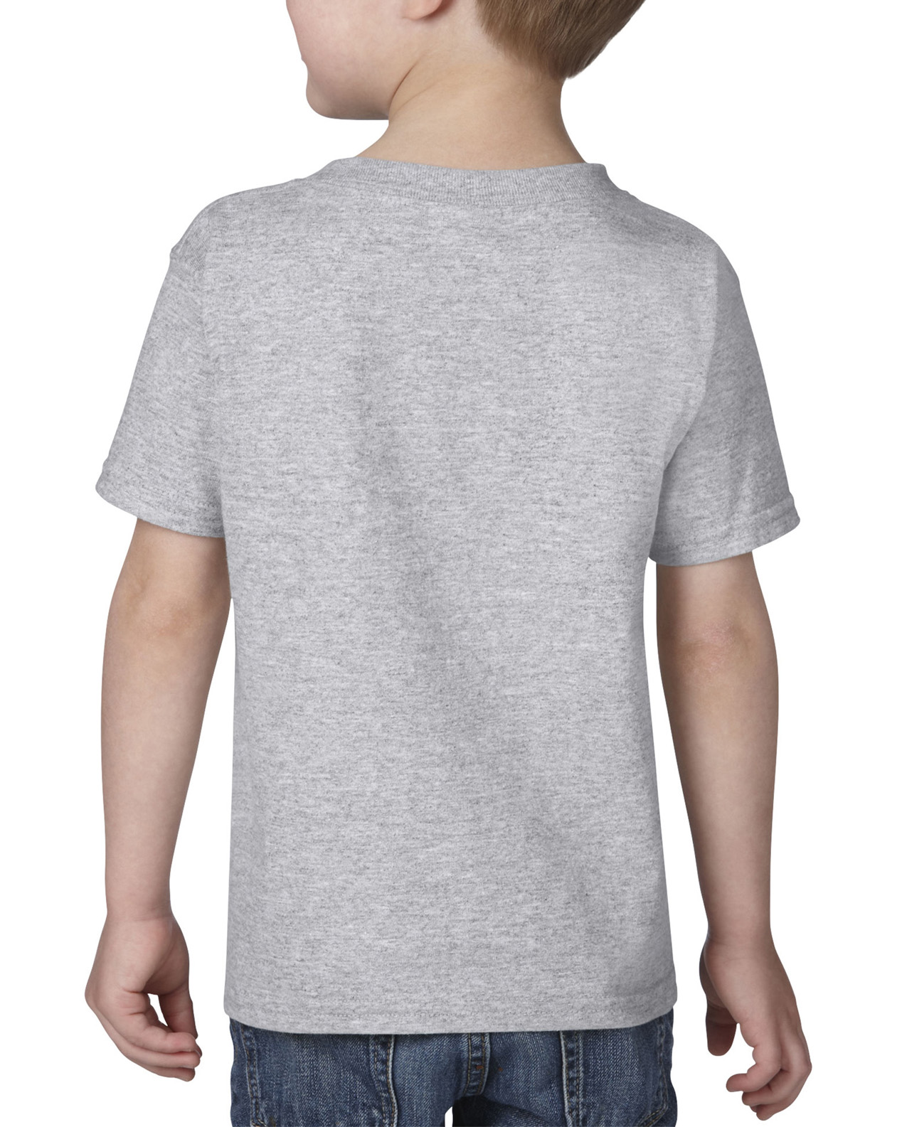 Am image of a Custom Gildan Heavy Cotton Toddler T Shirt in Sport Grey!