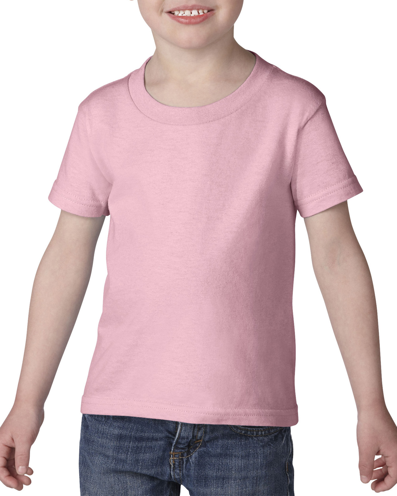 Gildan Heavy Cotton Toddler T Shirt in Light Pink