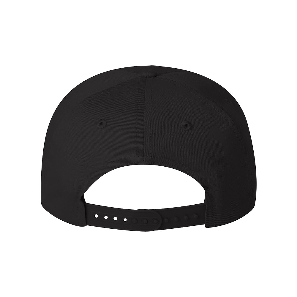 Am image of a Custom Valucap Five Panel Cap in Black!