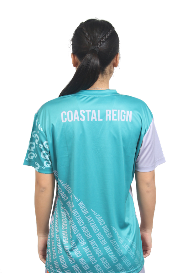 Custom Sublimated Womens Vneck Jersey - Coastal Reign