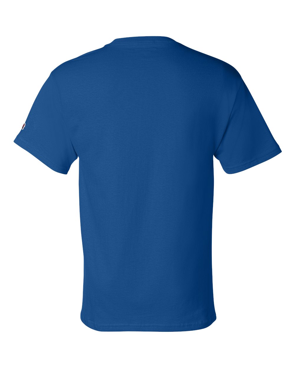 Am image of a Custom Champion Adult Short Sleeve Cotton Tee in Royal!